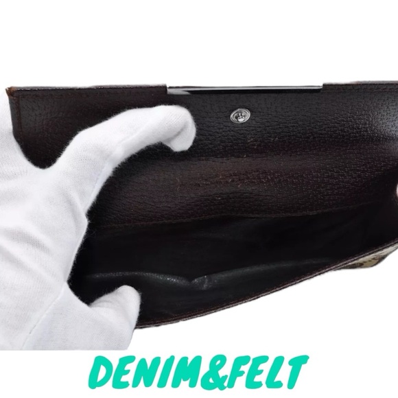 🤎GUCCI GG Brown/Tan Canvas Bi-Fold Leather Zip Around Bar Wallet | PRELOVED!!🤎 - Picture 11 of 11